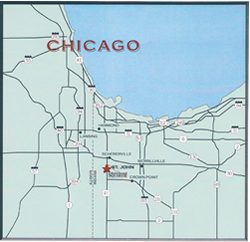 Contact NW Indiana & Chicagoland Commercial Leasing Map